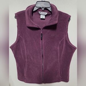 Columbia Women's Deep Plum Full-Zip Fleece Vest